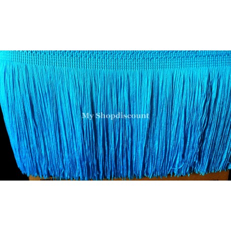 Frange bleu turquoise 15 cm