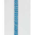 Galon thermocollant strass turquoise