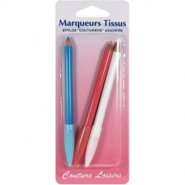 Crayons marqueurs tissus