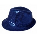 Chapeaux paillette bleu marine