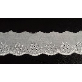 Broderie anglaise blanche