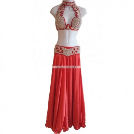 Costume Pro danse orientale-Rouge