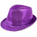 Chapeaux paillette violet