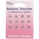 Boutons pression nickelés - 6 mm