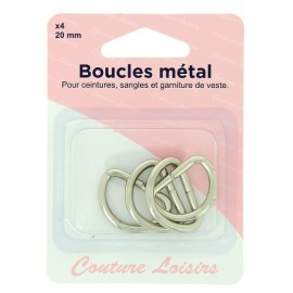 Boucles métal - 20 mm