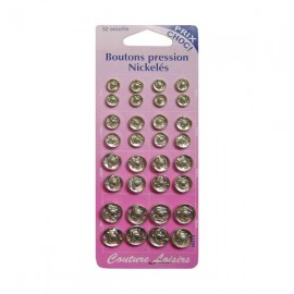 Boutons pression nickelés