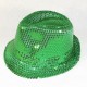 Chapeaux paillette vert