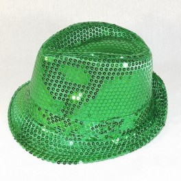 Chapeaux paillette vert